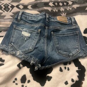 BKE Blue Distressed Jean Shorts Vintage Style